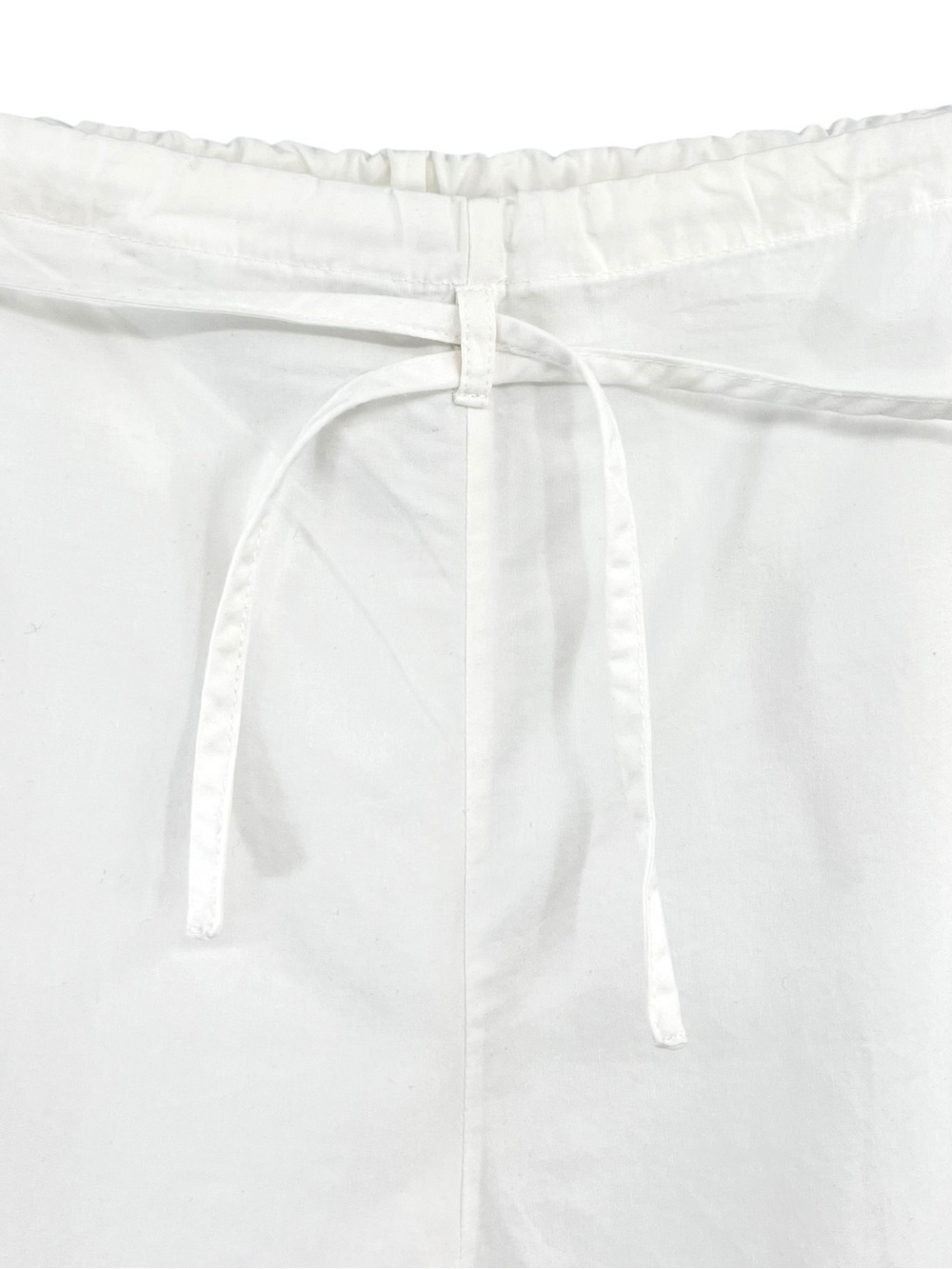 NU SWIM Rego Pants - White Organic Cotton Loose Fit Versatile Straight Leg Pants - Picture 7 of 14